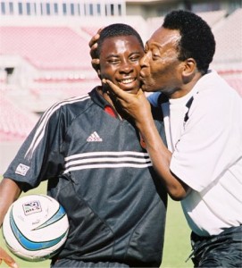 A king kisses the would-be prince