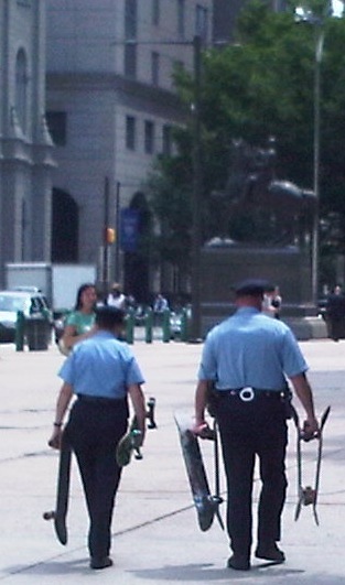 Next to Philadelphia City Hall, 11:38 a.m., June 22, 2010