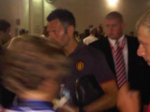 Ryan Giggs, post-game. Man United over Union, 1-0