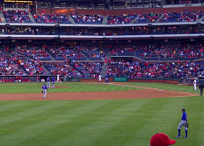 Picture 2 Soriano looks back to the left-field stands
