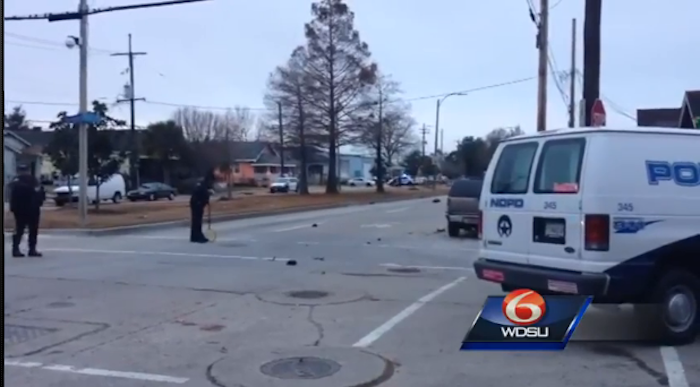 New Orleans fatal hit-and-run scene.