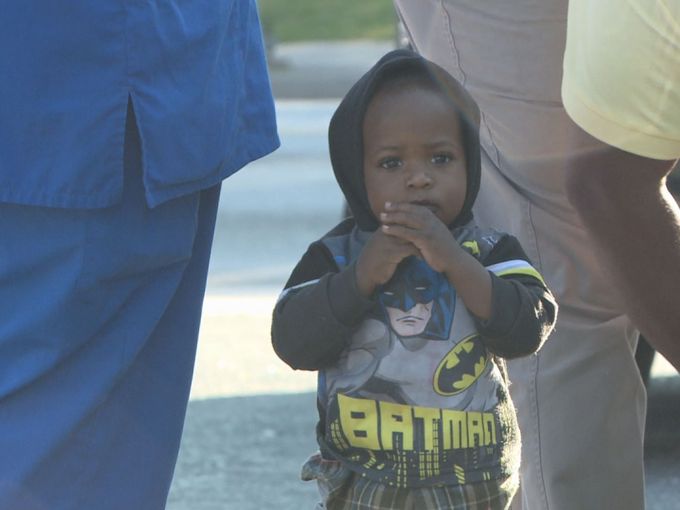 1-year-old Kyree Kelly was in a stroller when a hit-and-run driver knocked him to the ground.